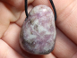 Preview: lepidolite with cord or silver 925
