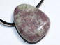 Preview: lepidolite with cord or silver 925