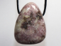 Preview: lepidolite with cord or silver 925