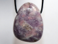 Preview: lepidolite with cord or silver 925