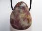 Preview: lepidolite with cord or silver 925