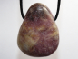 Preview: lepidolite with cord or silver 925