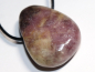 Preview: lepidolite with cord or silver 925