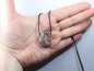 Preview: lepidolite with cord or silver 925