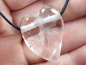 Preview: rock crystal with cord or silver 925