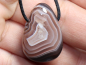 Preview: Botswana agate with cord or silver 925