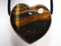 Preview: hawks eye with tiger's eye with cord or silver 925