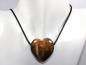 Preview: hawks eye with tiger's eye with cord or silver 925