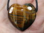 Preview: hawks eye with tiger's eye with cord or silver 925
