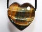 Preview: hawks eye with tiger's eye with cord or silver 925
