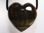 Preview: hawks eye with tiger's eye with cord or silver 925