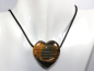 Preview: hawks eye with tiger's eye with cord or silver 925