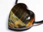 Preview: hawks eye with tiger's eye with cord or silver 925
