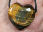 Preview: hawks eye with tiger's eye with cord or silver 925