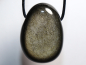 Preview: gold obsidian with cord or silver 925