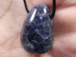 Preview: iolite with cord or silver 925