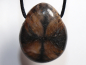Preview: cross stone with cord or silver 925