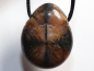 Preview: cross stone with cord or silver 925