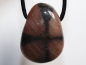 Preview: cross stone with cord or silver 925