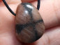 Preview: cross stone with cord or silver 925