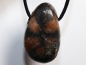 Preview: cross stone with cord or silver 925