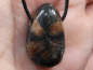 Preview: cross stone with cord or silver 925