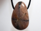 Preview: cross stone with cord or silver 925