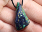 Preview: azurite-malachite with cord or silver 925