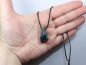 Preview: azurite-malachite with cord or silver 925