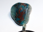 Preview: chrysocolla with cuprite with cord or silver 925