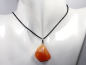 Preview: apricot agate with cord or silver 925