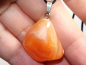 Preview: apricot agate with cord or silver 925
