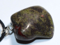 Preview: dragon blood jasper with cord or silver 925