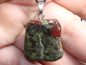 Preview: dragon blood jasper with cord or silver 925