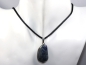 Preview: sapphire with cord or silver 925