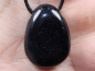 Preview: blue sandstone with cord or silver 925
