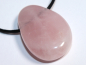 Preview: Rosenquarz mit Band oder Silber 925
