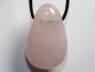 Preview: rose quartz with cord or silver 925