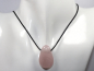 Preview: rose quartz with cord or silver 925