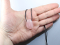 Preview: rose quartz with cord or silver 925