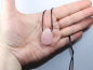 Preview: rose quartz with cord or silver 925