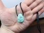 Preview: chrysocolla with cord or silver 925