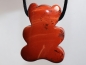 Preview: red jasper with cord or silver 925