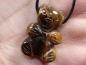 Preview: tiger's eye with cord or silver 925