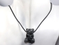 Preview: snowflake obsidian with cord or silver 925