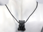 Preview: snowflake obsidian with cord or silver 925