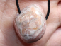 Preview: rhodochrosite with cord or silver 925