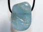 Preview: aquamarine with cord or silver 925