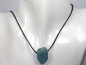 Preview: aquamarine with cord or silver 925