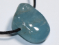 Preview: aquamarine with cord or silver 925